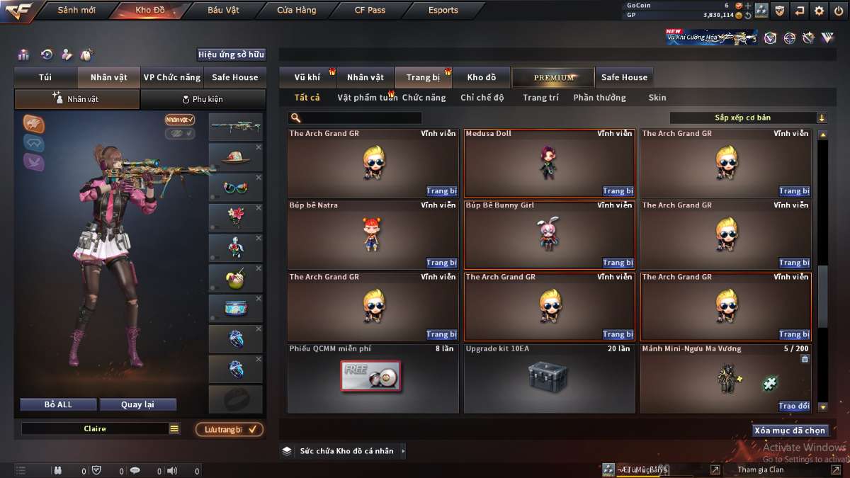 shop acc cf uy tin gia re